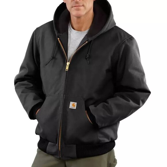 Carhartt Firm Duck Insulated Flannel Lined Jacket Men's Large - Picture 1 of 4